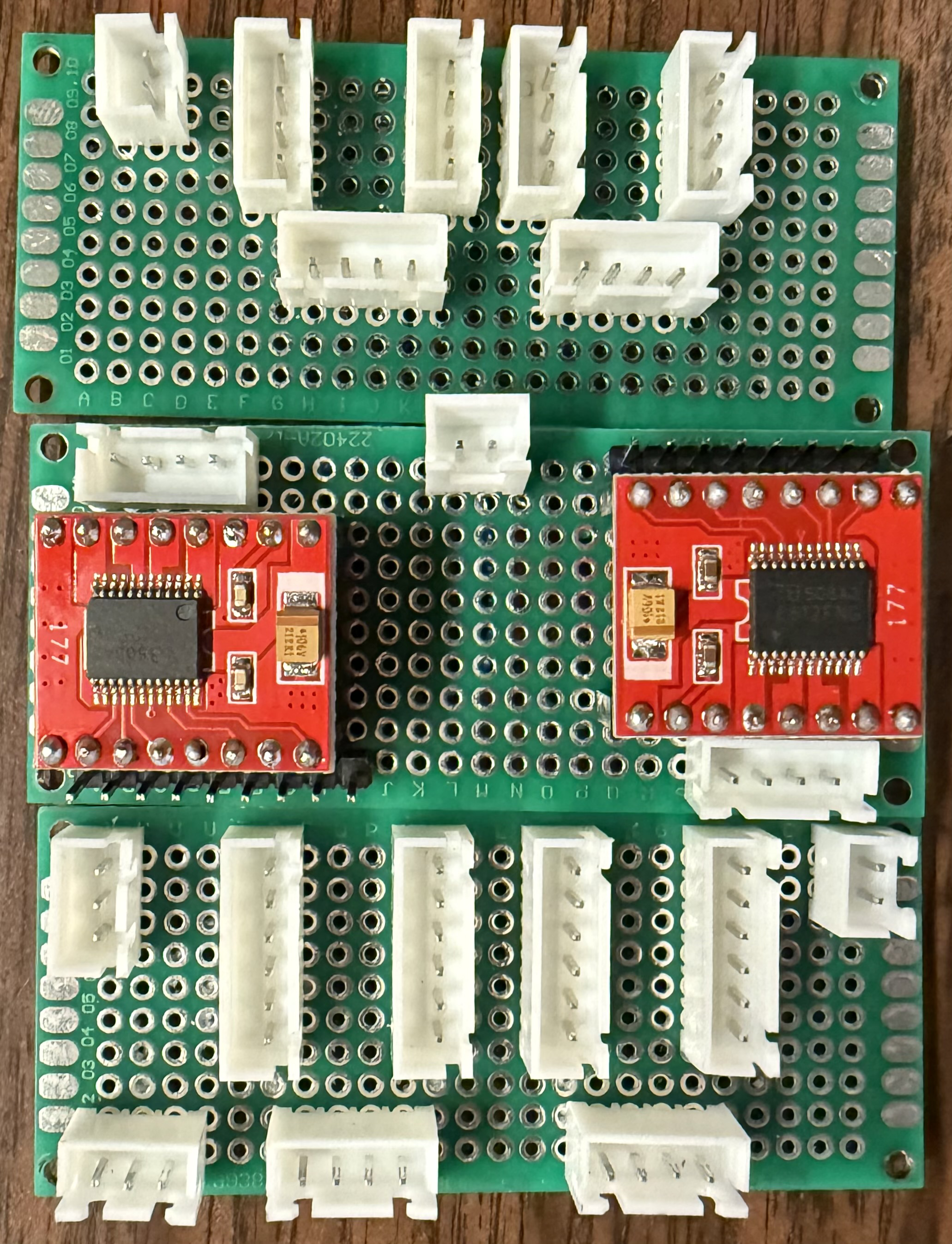 Custom robot power and signal distribution boards